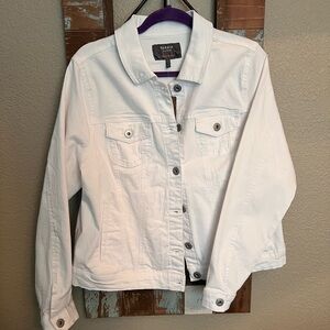 TORRID White Denim Jacket